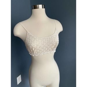 vintage 90s sheer unlined lace bralette